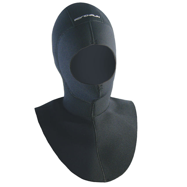 ADRENALIN Black Neoprene Wetsuit Diving Hood for Watersports and Diving, Warm and Protective