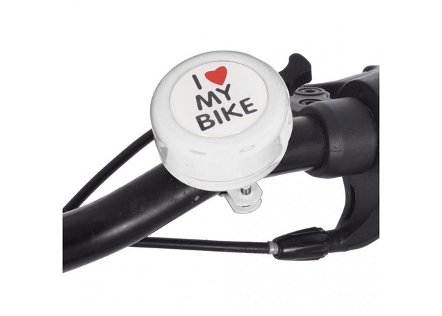 Oxford I Love My Bike Bicycle Bell - White