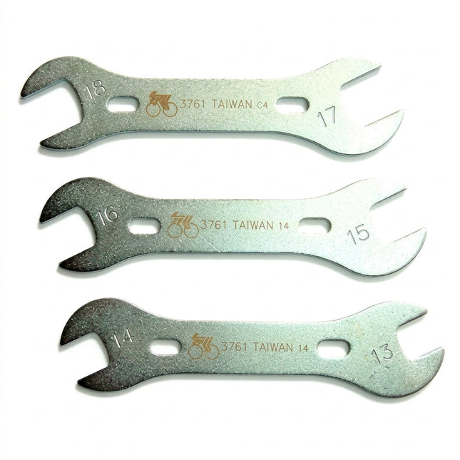 Pro Series 3-Piece Bicycle Cone Spanner Set 13-18mm