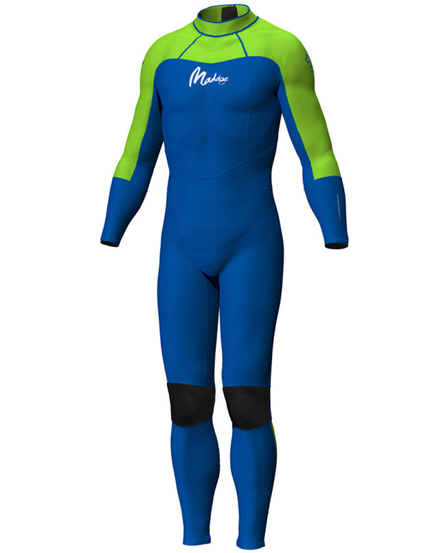 Maddog Boys Superstretch Steamer Kid - Blue/Lime / 6.0