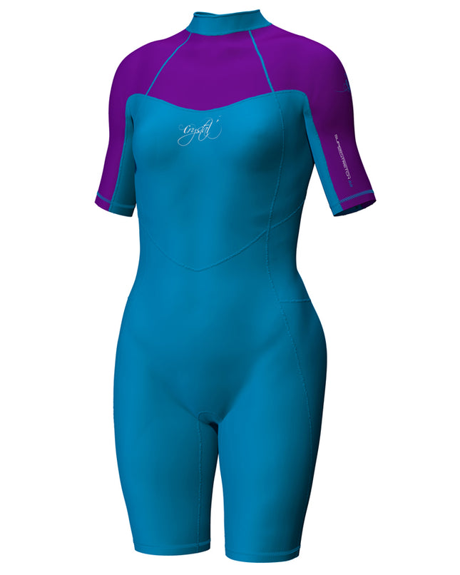 Crystal Girls Superstretch Springsuit Kid - Blue/Purple / 10.0
