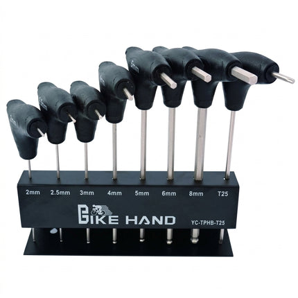 Pro Series Bicycle Tool set, twin head wrench (8 Pce set in Storage cradle) 2-8mm hex & T25