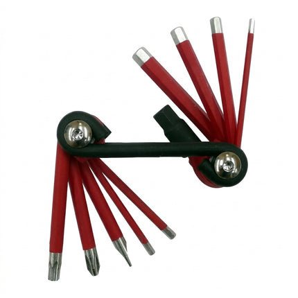 Pro Series Bicycle Multi-Tool 10 function BLK/RED, 2/2.5/3/4/5/6/8/-/+/T25