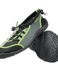Adrenalin Unisex Aqua Water Shoes Neoprene Mesh Black Lime product image showing work gloves view 1