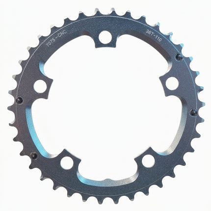 Pro Series 38T 110 BCD Bicycle Chainring - 9/10-Speed - Silver