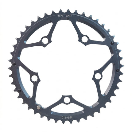 Pro Series 46T 110 BCD Bicycle Chainring - 9/10-Speed - Silver