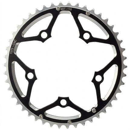 Pro Series 46T 110 BCD Bicycle Chainring - 9/10-Speed - Black