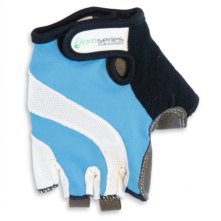 Pro Series Gel Cycling Gloves - Light Blue - Large