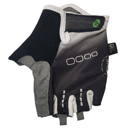Pro Series Gel Cycling Gloves - Black with White Fade - Medium