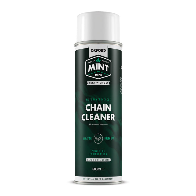Oxford Bicycle CHAIN CLEANER - Oxford Mint Chain Cleaner 500ml, effective at dissolving and washing away contaminated chain lube and the build-up of oil and dirt on your chain