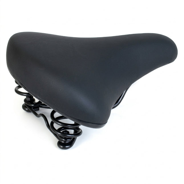 Tour Series Saddle, Ladies, Spring, PU Foam, Vacuum technology 250 x 210mm BLACK ( saddle clamp not included )