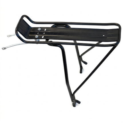 Tour Series CARRIER - Rear Pannier Rack, Heavy Duty For 700C/29ER DISC Brake Bikes, 10mm Adjustable Stay Length, Fittings Supplied, Alloy, BLACK