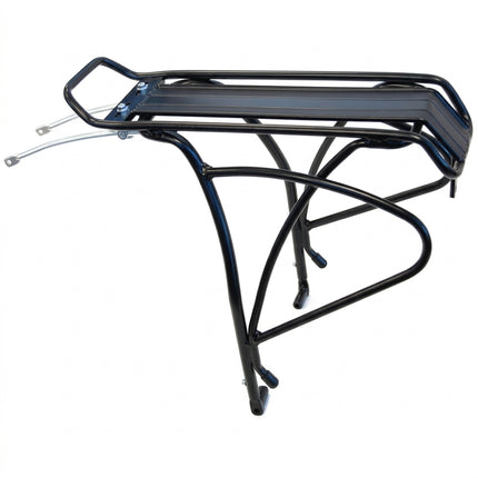 Tour Series CARRIER - Rear Pannier Rack, Heavy Duty For 26"/650B Disc Brake Bikes, 10mm Adjustable Stay Lenth, Fittings Supplied, Alloy, BLACK