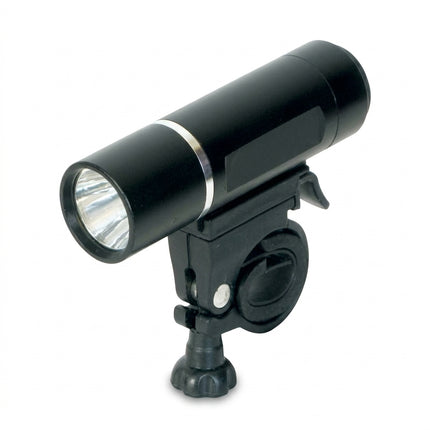LIGHT Front - 3Watt - 2-Functions. ALLOY Housing, (incls 4 x AAA batteries) (fits 25.4/31.8 H-bar)