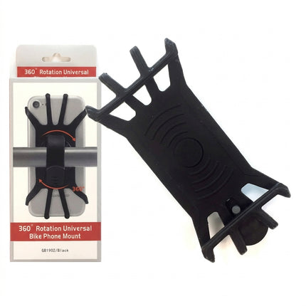 PHONE HOLDER - Rubber Wrap Mount with Swivel Function. Great Packaging