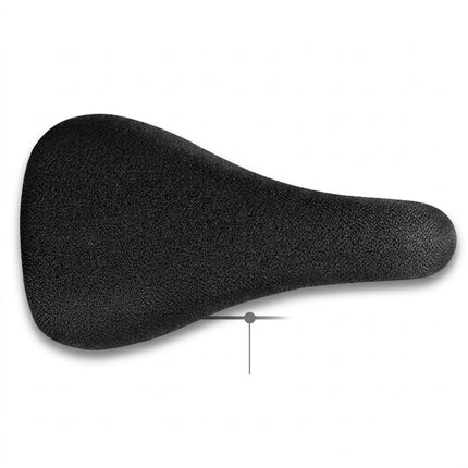 DDK Saddle, JUNIOR vinyl top, plain black color, w/dia.25.4mm x 200mm black seat post. L:210 W:122mm