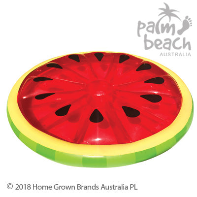 Palm Beach Australia Watermelon Slice Pool Float Pad Inflatable Beach Lounger for Adults Kids Family Fun Summer Water Toy