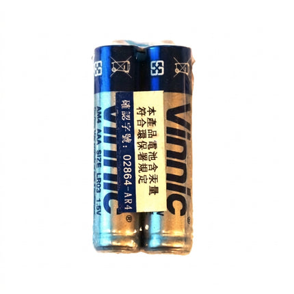 Vinnic BATTERY - 'AAA', Alkaline, 1.5V, AM4, LR03, 2 Per Pack