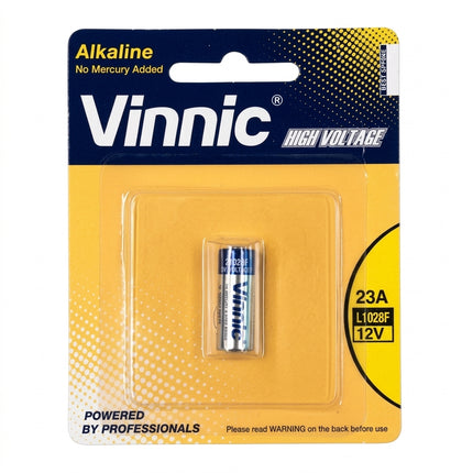 Vinnic BATTERY - 12V, Alkaline, L1028F 23A, Sold Individually