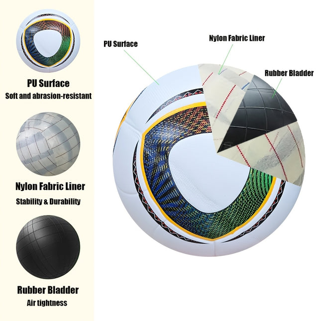 Faux Leather Explosion-Proof Soccer Ball.