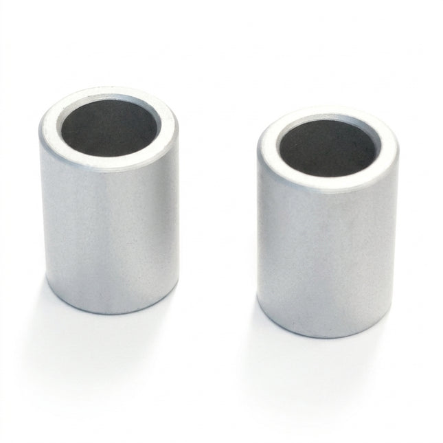 Rear spacers 12 x 8.05 x16.5mm; Silver, sold in Pairs