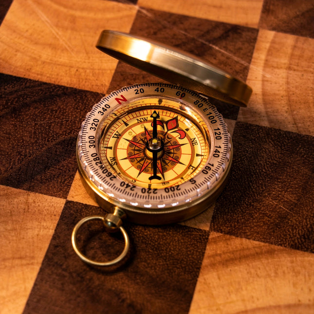 High-Quality Brass Golden Compass