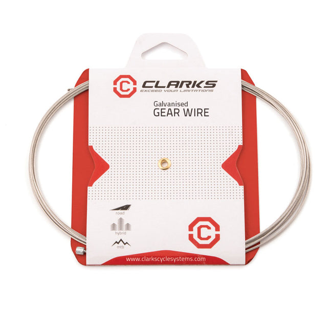 Clarks Bicycle GEAR INNER WIRE - Galv, Universal, 1.1mm x 2275mm 3.85mm D x 4mm L Nipple