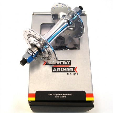 HUB Front, Nutted, Sealed, Track, Sturmey Archer alloy silver M9 32H, HBT30-F, With 2 x Track Nuts