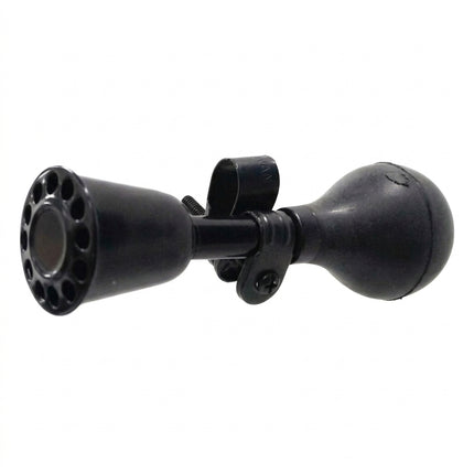 AIR HORN - 15cm Long, BIKES Up!, BLACK With Black Rubber Bulb