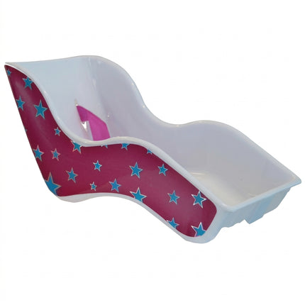 Bikes Up! Doll Carrier, STARS, PINKY PURPLE with Blue stars, Bikes-Up!