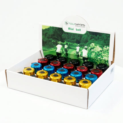 BELLS - Display Box of 20, Bell (Black,Red, Blue, Gold )