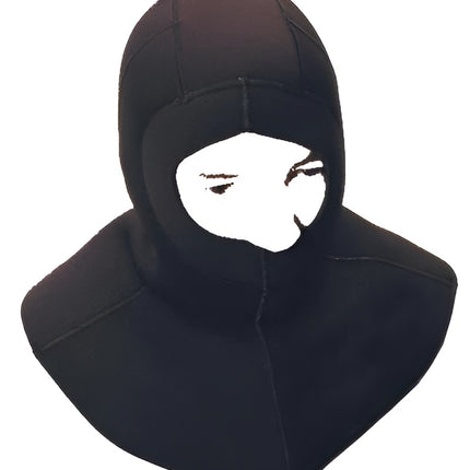 Adrenalin Black Diving Wetsuit Hood