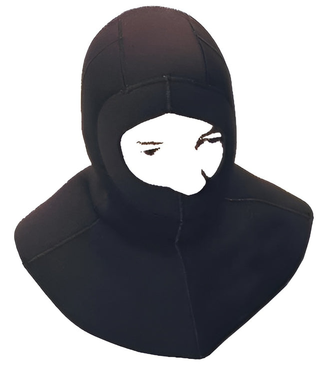 Adrenalin Black Diving Wetsuit Hood