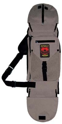 Viper Skateboard Carry Bag DLX Gray Nylon for Skateboarding Transport and Storage Lightweight Design