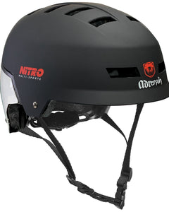 Adrenalin Nitro Multi Sports Helmet Unisex Black product image showing helmet view 1