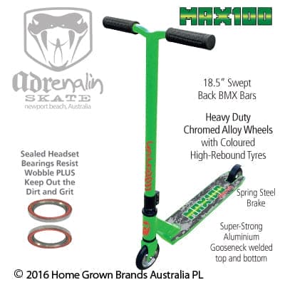 ADRENALIN - MAX 100 STUNT SCOOTER