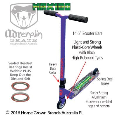 ADRENALIN - MAX 100 STUNT SCOOTER