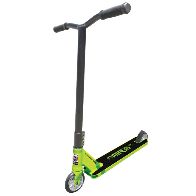 ADRENALIN Air 110 Adult Push Stunt Scooter Lime Green Black Graphic Print 110mm Wheels for Tricks and Freestyle Riding