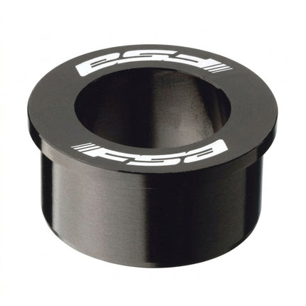 FSA Headtube Reducer, allows 1 1/8" Headset to be used in place of 1.5". Black - SOLD INDIVIDUALLY (34mm ID, 49.75mm OD 20mm Depth + LIP is 55mm OD x 4mm Deep)
