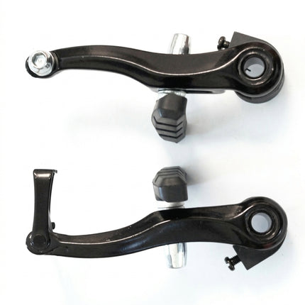 Alhonga BRAKE - BMX or Junior MTB V Brake Set, Alloy, 90mm Arms, Linear Type, Dual Spring, BLACK (Front & Rear)