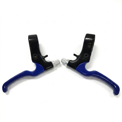BRAKE LEVER - For Caliper Brake, 2 Finger Type, Alloy, BLUE (Sold In Pairs)
