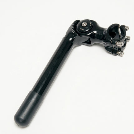 Kalloy Quill Stem -- 110mm Ext, Adjustable 0 to 60 Degree, 185mm Height., 25.4mm Dia., 31.8mm BB, Black