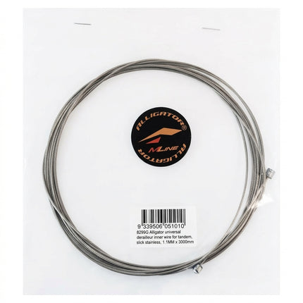 Alligator GEAR Inner cable, for TANDEM, '31 STRAND Superior Shine Slick' Stainless Dia.1.1mm x 3000mm (Shimano/Sram)