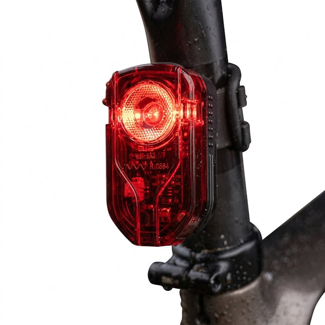 REAR LIGHT, High intensity 100 Lumen, 3 function High / Low / Flash, w/bracket & USB cable, USB rechargeable battery built in