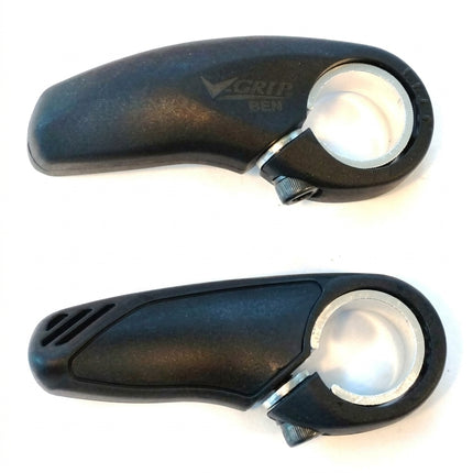 70mm Rubber Bar Ends - Super Light, Nylon + Fiber, Black
