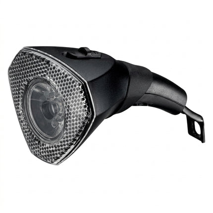 Dynamo Head Light, D-Light, super bright 1W LED, alloy, bolt on fork mount, w/ switch, w/ reflector