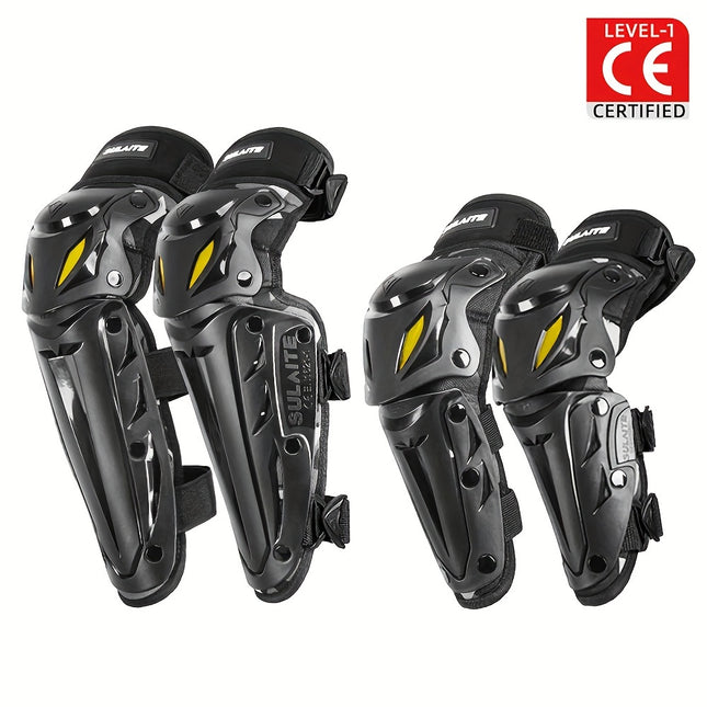 1 Pair Knee Pads + 1 Pair Elbow Pads - Motorcycle Gear