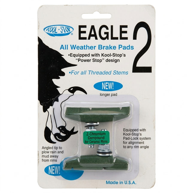 BRAKE PADS - KOOL STOP EAGLE 2 CERAMIC THREADED KSE2TC