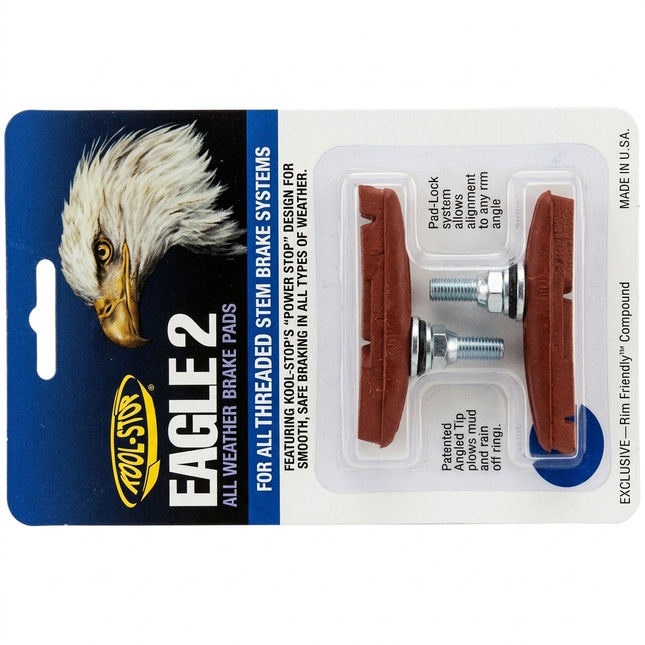 BRAKE PADS - KOOL STOP EAGLE 2 SALMON THREADED KSE2TSA