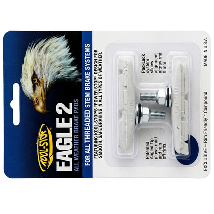 BRAKE PADS - KOOL STOP EAGLE 2 WHITE THREADED KSE2TW